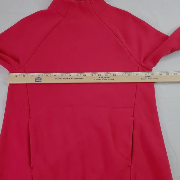 Fabletics x Madelaine Petsch Sweatshirt Women M Red 1/2 Zip on Back Pullover Gym - Picture 9 of 16